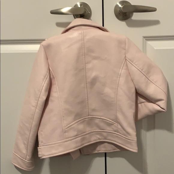 ZARA girls pink moto jacket - Picture 3 of 4